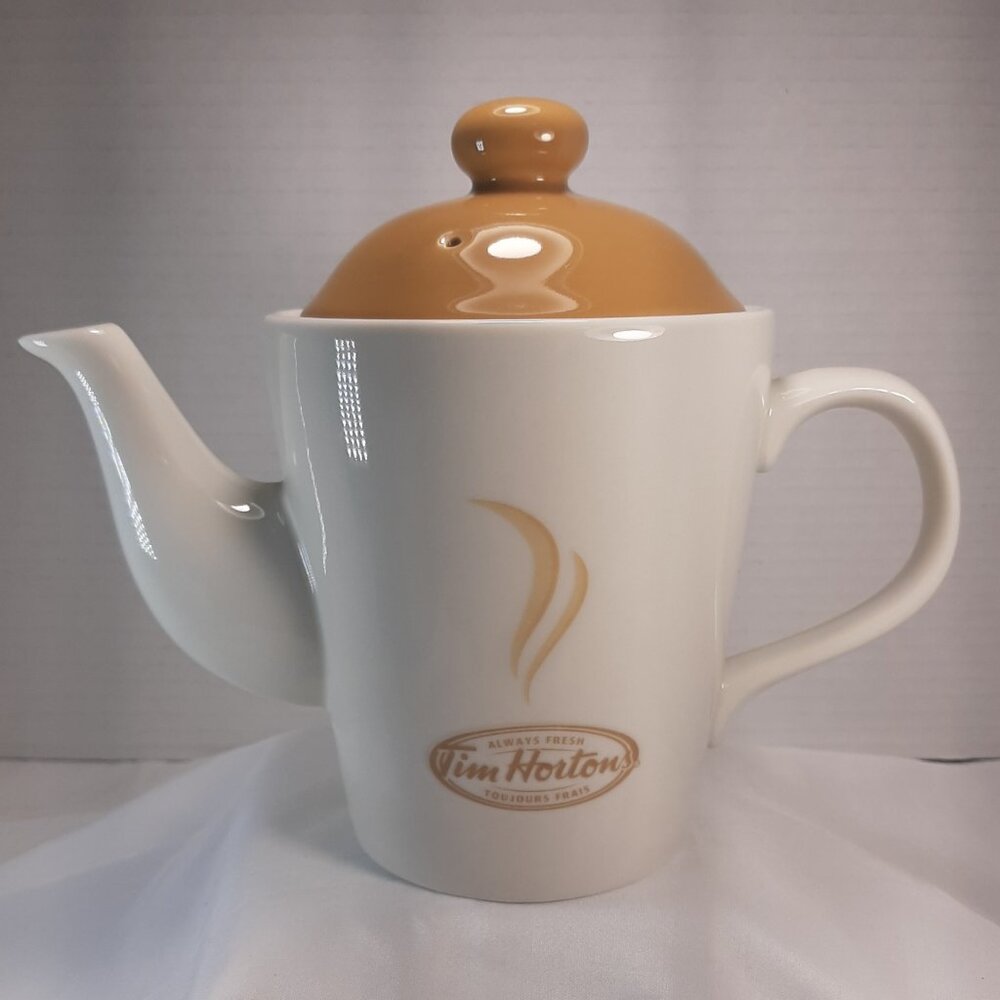 2006 Tim Hortons Classic 2-Cup Coffee Teapot  Limited Edition Always Fresh